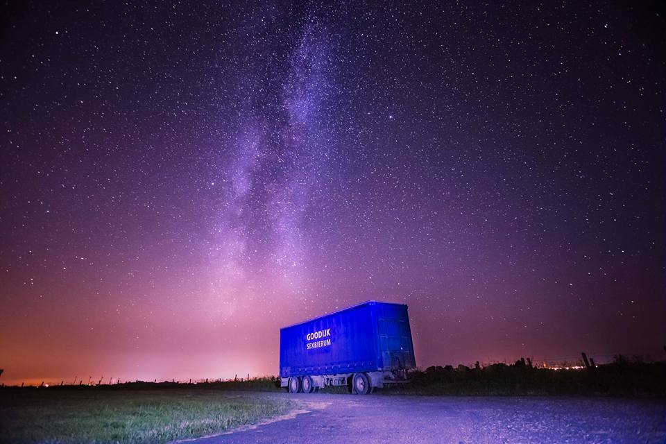 De melkweg op de kar van Firma Goodijk